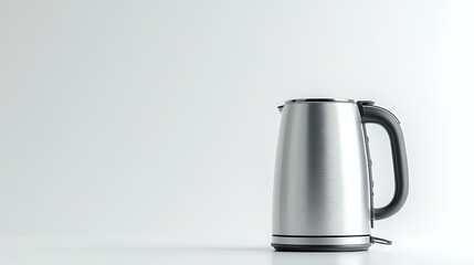 A modern electric kettle on a clean white background 