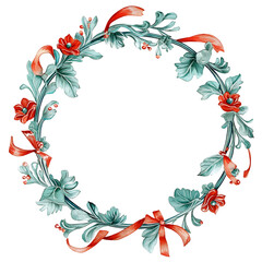 Naklejka premium Chinoiserie Christmas Clipart Vector Illustration