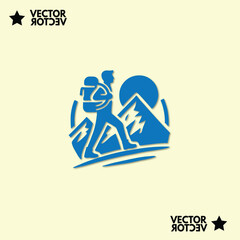 simple mountaint logo design inspirtaion