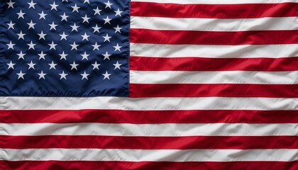 Naklejka premium American Flag Waving Patriotic Symbol of USA