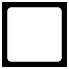 Black square frame