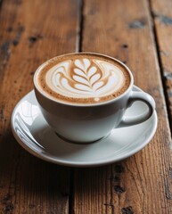 Obraz premium cup of coffee with cinnamon