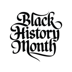 Black History Month Typography Design