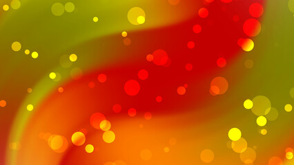 Red and yellow blurred background with scattered bright circles. Suitable for vibrant and energetic design projects like flyers or posters.