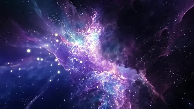Timelapse of Beautiful Night Sky with Stars Moving Slowly in 4K UHD