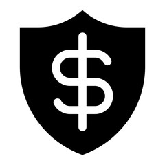 Insurance Vector, Icon Or Logo Sign Isolated Symbol Illustration Glyph Icon