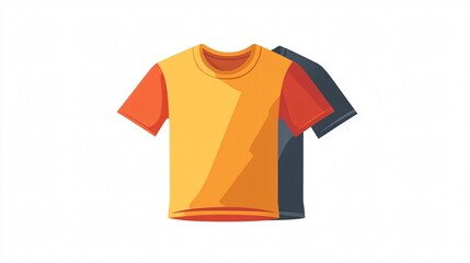 Minimalist T-shirt Icon Vector Isolated on White Background for Design Projects
