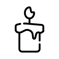 candle line icon
