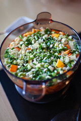 Cooking a healthy and dietetic soup