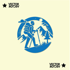 simple mountaint logo design inspirtaion