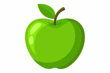 green apple isolated