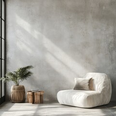 soft texture of concrete in light grey color schemes