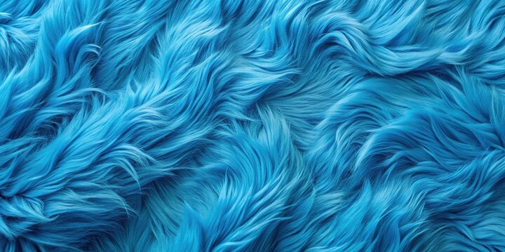 Smooth and luxurious blue fur texture background exuding elegance and sophistication from high angle
