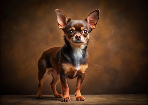 Dark Brown Chihuahua Dog, Small Dog Breed, Puppy, Canine, Pet, Adorable, Cute, Brown Chihuahua,  Chihuahua Pictures,  Dog Photography