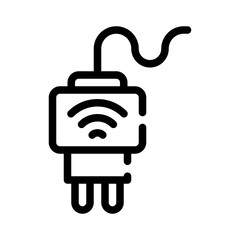 Plug line icon
