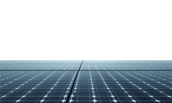 A High-Resolution Image of Solar Panels Faced Towards the Sky