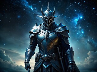 Dark Knight Profile Picture, Black Knight PFP, Night Photography, Fantasy Knight Avatar, Gothic Knight Image
