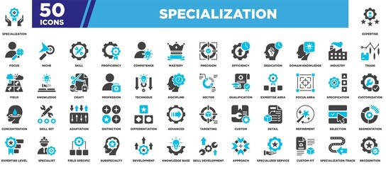 Specialization Icon Set