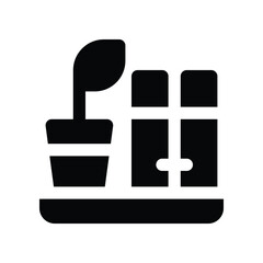 Shelf icon. vector glyph icon for your website, mobile, presentation, and logo design.