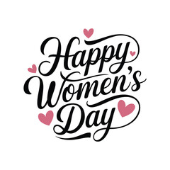 Naklejka premium Happy Women’s Day Celebration Design.