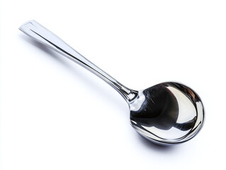 Metal ice cream scoop, isolated on white background.