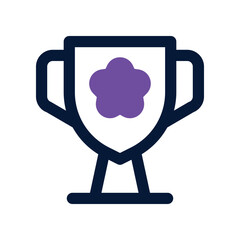 Trophy icon. vector dual tone icon for your website, mobile, presentation, and logo design.