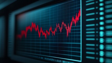 Captivating Market Data Visualization on Modern Digital Display