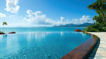 Obraz premium A luxurious mansion facing the islands