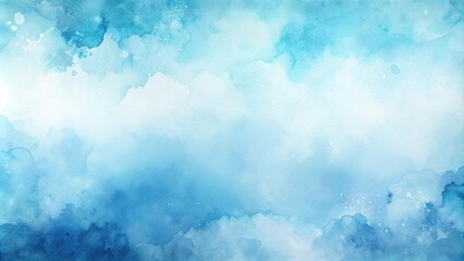 Fototapeta premium soft blue watercolor abstract background aerial view