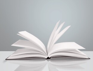 open book on desk background, education concept