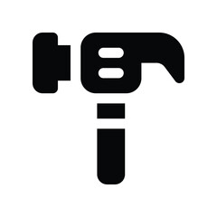 hammer icon. vector glyph icon for your website, mobile, presentation, and logo design.