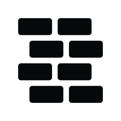 brick icon. vector glyph icon for your website, mobile, presentation, and logo design.