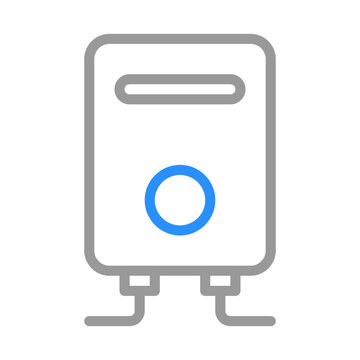 recommend clip art: Electric water heater icon. Concept of energy efficiency and modern home appliances.