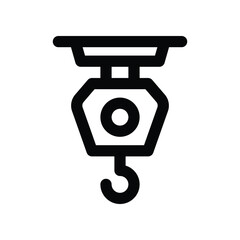 hook icon. vector line icon for your website, mobile, presentation, and logo design.