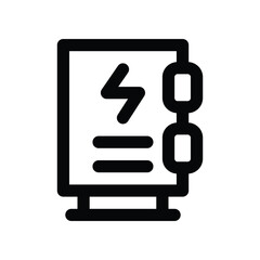 electricity icon. vector line icon for your website, mobile, presentation, and logo design.