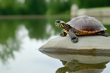 Fototapeta premium Slow Serenity, Turtle