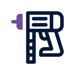 nail gun icon. vector dual tone icon for your website, mobile, presentation, and logo design.