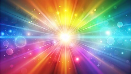 Fototapeta premium Soft rainbow light flares background with minimalist design