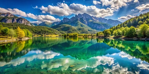 Doxa Lake Feneos Greece: Stunning Mountain Lake Scenery Photography