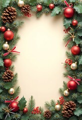 Christmas card with space for wishes