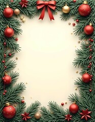 Christmas card with space for wishes