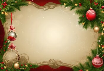 Christmas card with space for wishes