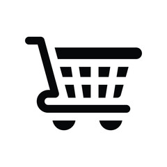 trolley icon. vector glyph icon for your website, mobile, presentation, and logo design.