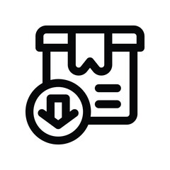 import icon. vector line icon for your website, mobile, presentation, and logo design.