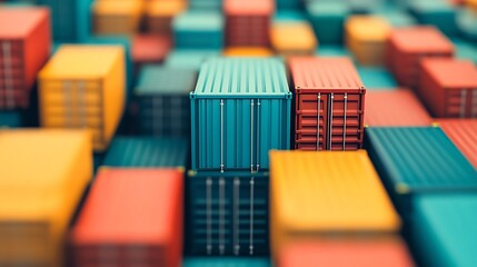 Obraz premium Minimalist Design of Efficient Business Supply Chain Management