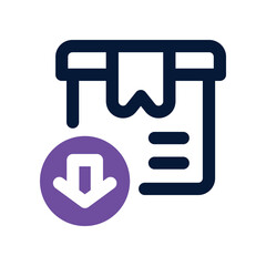 import icon. vector dual tone icon for your website, mobile, presentation, and logo design.