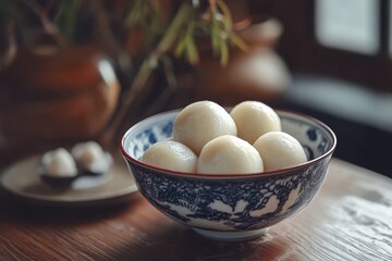 Sweet dumpling balls from traditional cuisine