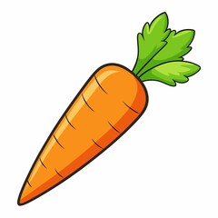 carrot with leaf