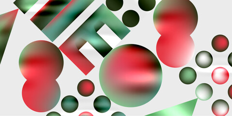 Triangles, circles, squares, rectangles design. Vector Illustration For Wallpaper, Banner, Background, Card, Book Illustration, landing page