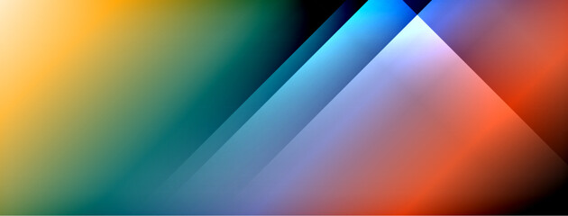 Colorful gradient with lines made of shadow and light. Creative background